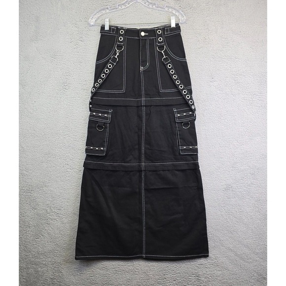 Dolls Kill Current Mood Too Cool To Care Convertible Skirt Women's XXS 3 Lengths - Picture 1 of 11